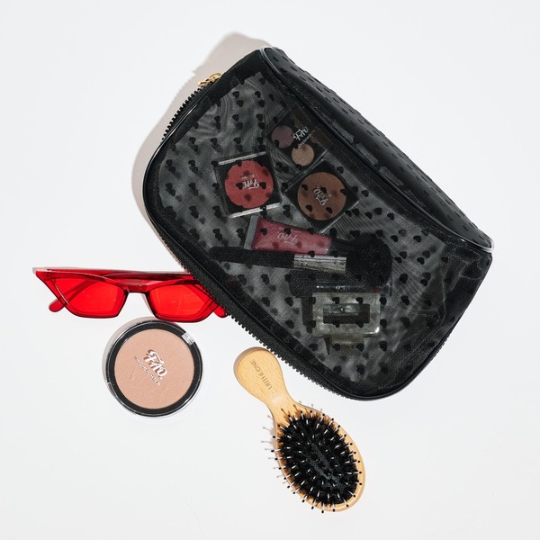 アーバンエクスプレッション レディース バッグ レース URBAN EXPRESSIONS Lovelace Cosmetic & Travel Organizer Dome Pouch Black ブラック|ReVida 店