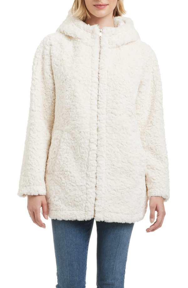 サンクチュアリー レディース アウター ジャケット・ブルゾン Sanctuary Textured Faux Fur Jacket Cream クリーム