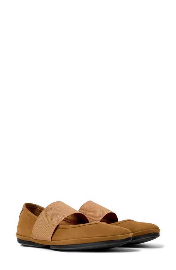 カンペール レディース シューズ パンプス Camperight Nina Ballet Flat Medium Brown 赤銅色