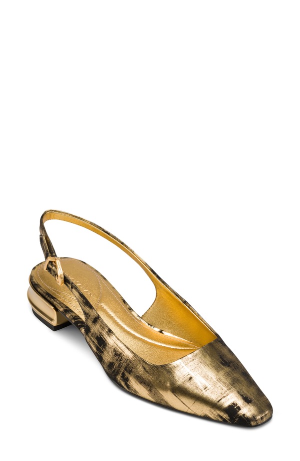 ダナ キャラン ニューヨーク レディース シューズ ヒール Donna Karanew York Savita Slingback Pump Black/ Gold ブラック