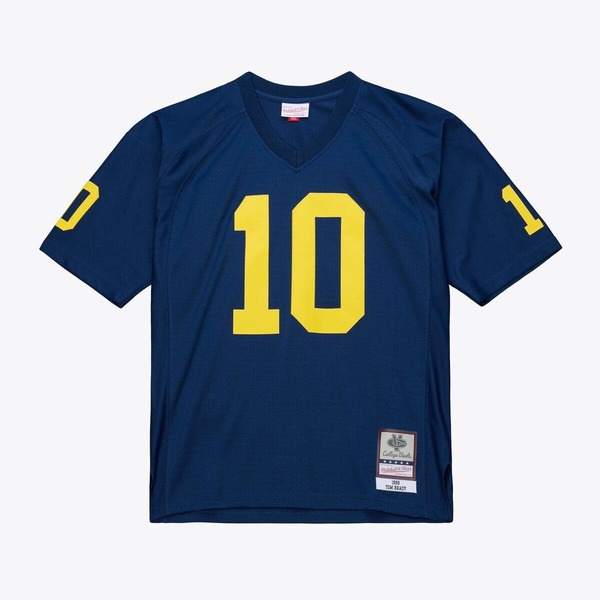 ミッチェル\u0026ネス メンズ トップス シャツ ジャージー Men Mitchell \u0026 Ness Tom Brady Navy Michigan Wolverines 1999 College Vault Jersey Navy ネイビー