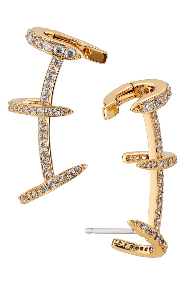 ナディール レディース アクセサリー ピアス・イヤリング Nadri Leah Pav Cagear Crawlers GOLD ゴールド|ReVida 店