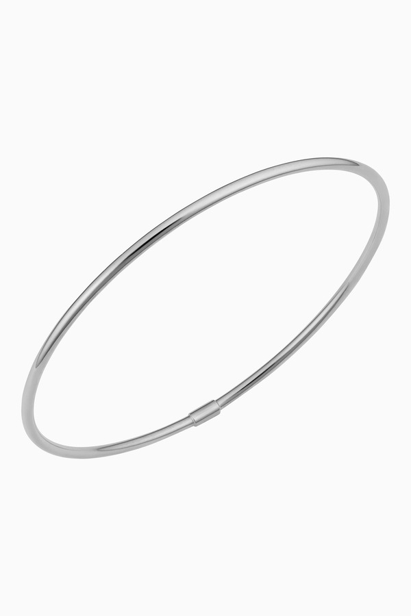 【送料無料】 オラディナ レディース ブレスレット・バングル・アンクレット アクセサリー 10K Gold Everything Bangle Bracelet White Gold｜ReVida 店