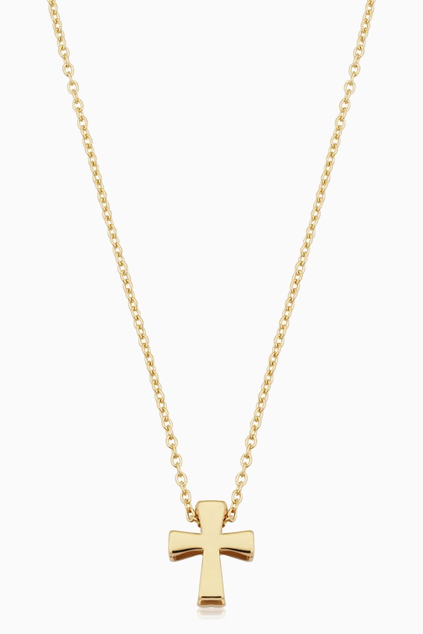 オラディナ レディース アクセサリー ネックレス・チョーカー レース Oradina 10K Gold Crossed Paths Pendant Necklace Yellow Gold イエロー｜ReVida 店