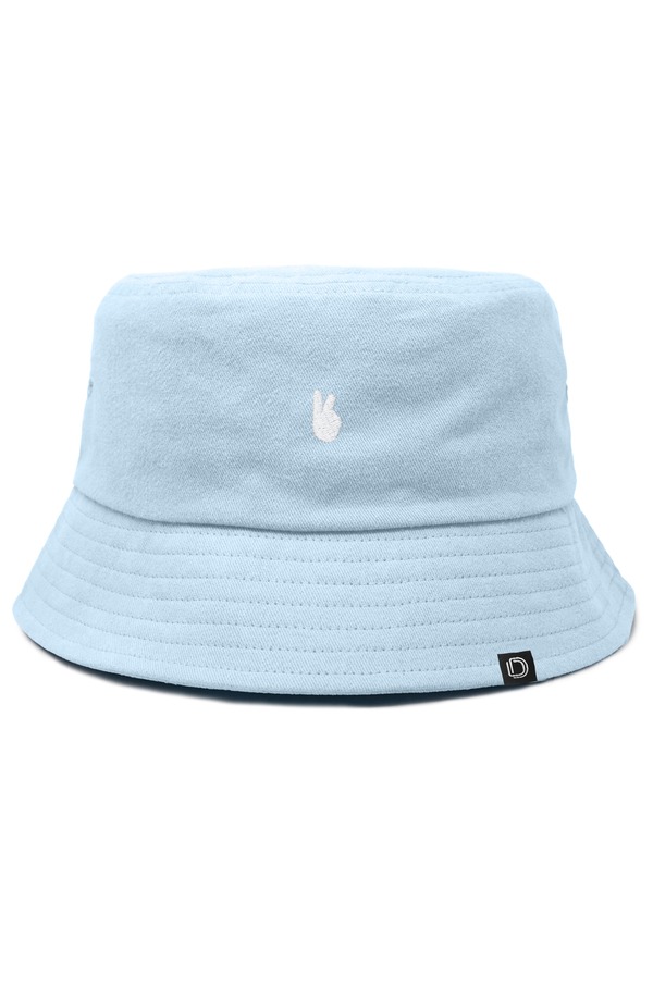 ダリックス レディース アクセサリー 帽子 コットン Dalix Womens Lil Peace Sign Cotton Bucket Hat Forever Blue ブルー|ReVida 店