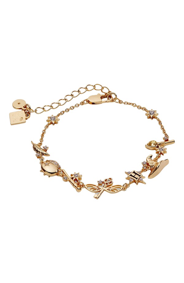 アレックスアンドアニ レディース アクセサリー ブレスレット・バングル・アンクレット Alex and Ani Harry Potter Mixed Icon Inline Charm Bracelet Gold ゴールド｜ReVida 店