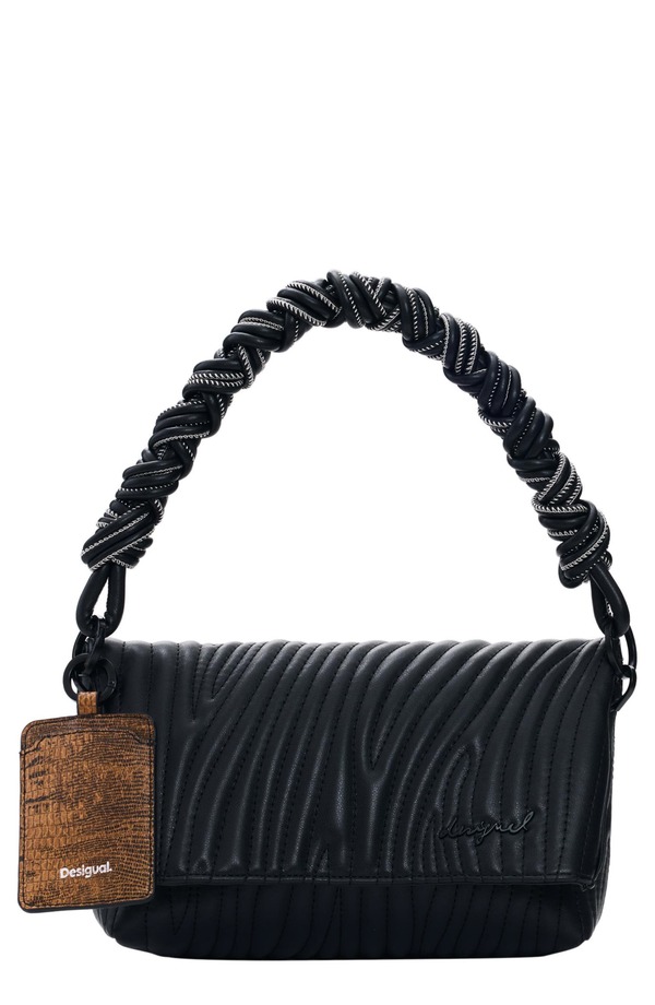 デジグアル レディース バッグ Desigual Embossed Crossbody Bag BLACK ブラック｜ReVida 店