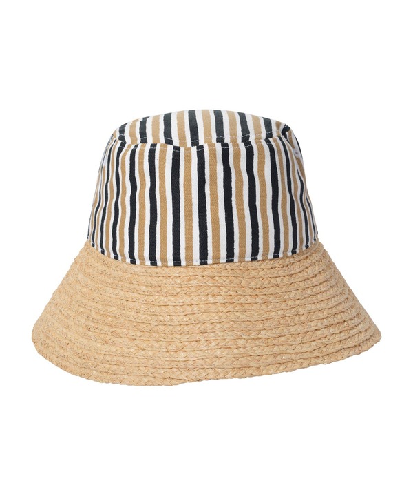 エコー レディース アクセサリー 帽子 Echo Montauk Stripe Bucket Hat Semolina ストライプ|ReVida 店