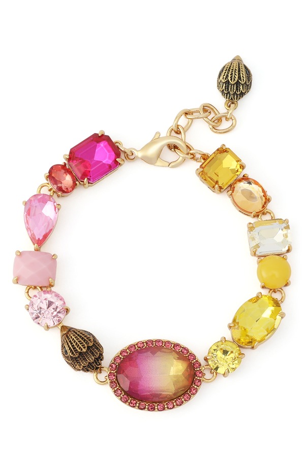 カートジェイガーロンドン レディース アクセサリー ブレスレット・バングル・アンクレット Kurt Geiger London Gemstoneagle Head Flex Bracelet PINK MULTI ピンク|ReVida 店