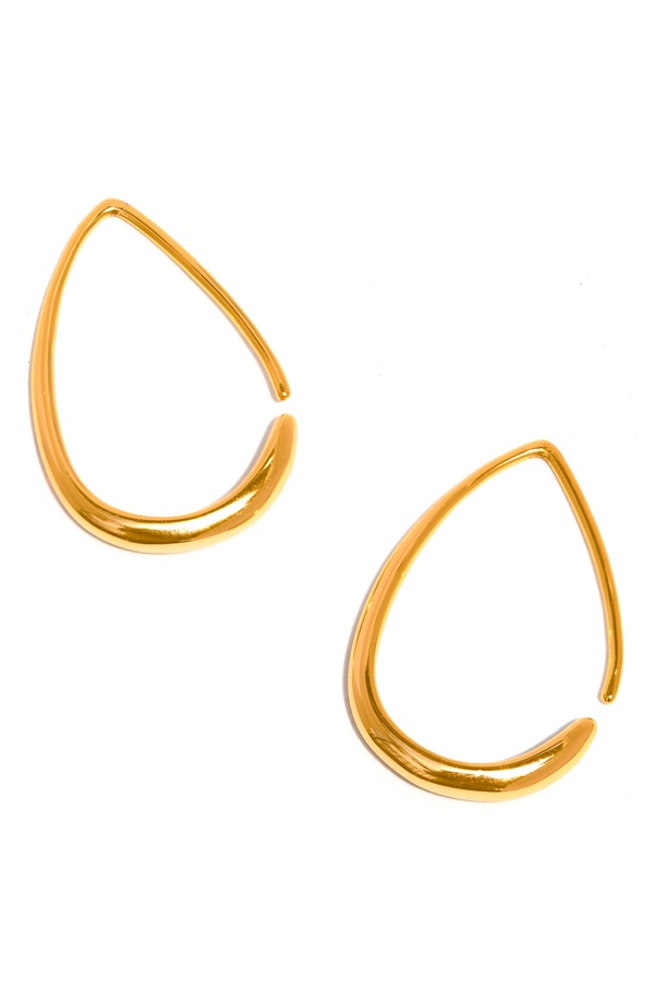 ガール ズクルー レディース アクセサリー ピアス・イヤリング Girls Crew Teardrop Hoop Earrings GOLD ゴールド｜ReVida 店 12,735円