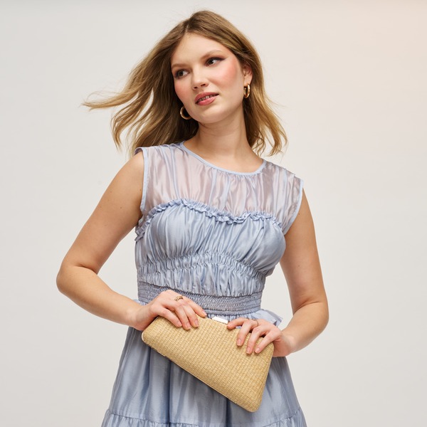 アーバンエクスプレッション レディース バッグ アシンメトリー URBAN EXPRESSIONS Irene - Straw Asymmetrical Natural｜ReVida 店