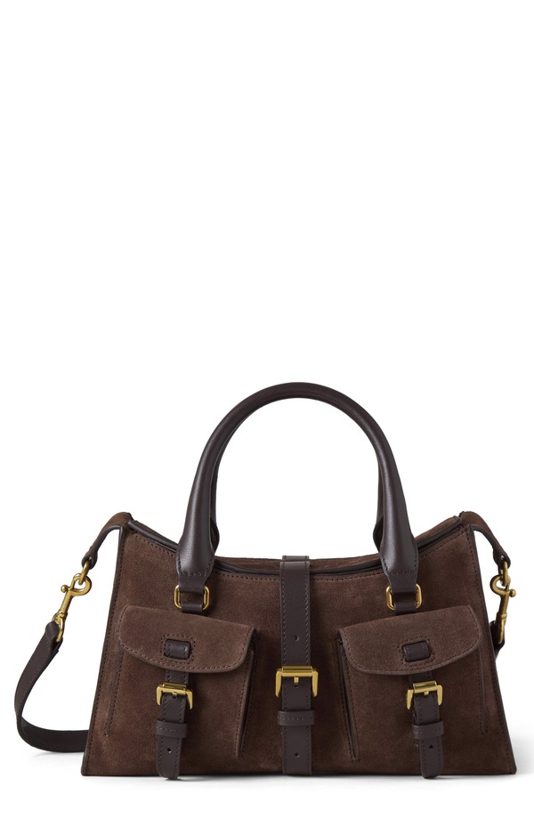 マルベリー レディース バッグ スエード Mulberry Small Roxanne Suede Crossbody Bag CHOCOLATE チョコレート｜ReVida 店