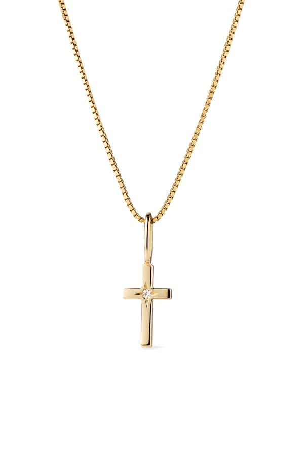 アナルイサ レディース アクセサリー ネックレス・チョーカー レース Ana Luisa Solid Yellow Gold - Diamond Cross Necklace Gold ゴールド｜ReVida 店