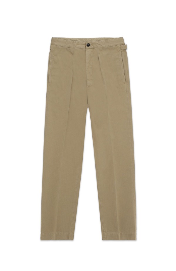 フォルテラ メンズ ボトムス カジュアルパンツ Fortela Oklahoma Herringbone Trousers Beige ベージュ｜ReVida 店