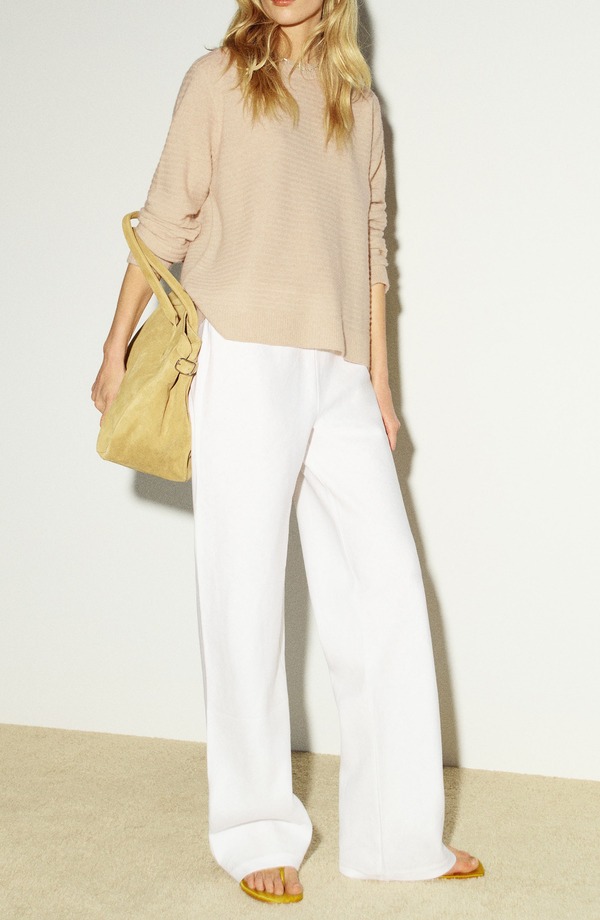 リフォーメーション レディース アウター ニット・セーター Reformation Cashmere Boyfriend Sweater TEXTU RED WHEAT｜ReVida 店