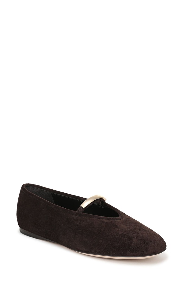 フェイバリット ドーター レディース シューズ パンプス Favorite Daughter Maddie Mary Jane Ballet Flat (Women) COFFEE SUEDE コーヒー｜ReVida 店