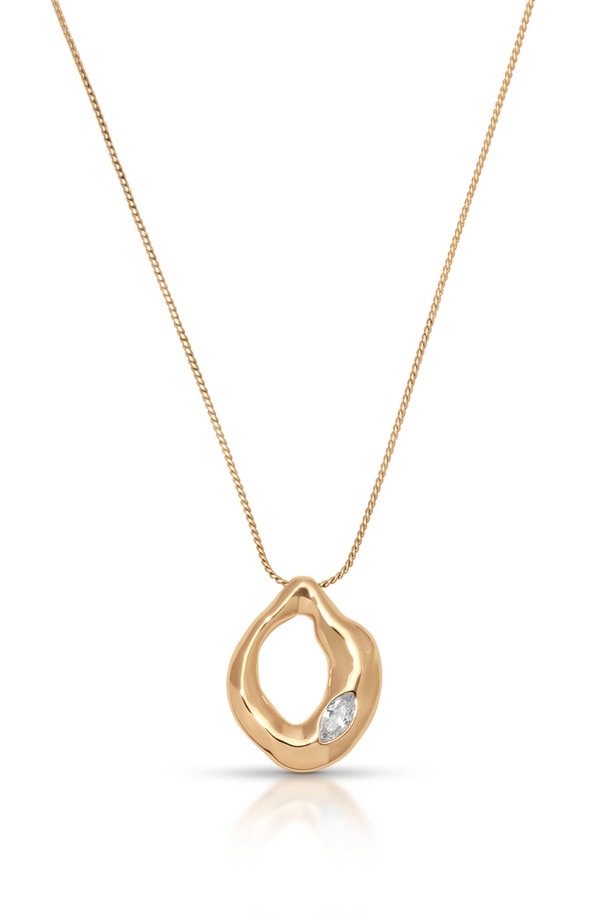 エティカ レディース アクセサリー ネックレス・チョーカー レース Ettika Molten Crystal Pendant Necklace GOLD ゴールド｜ReVida 店