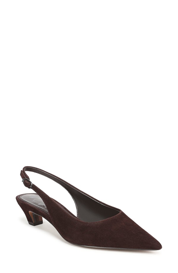 サムエデルマン レディース シューズ ヒール Sam Edelman Finch Slingback Pointed Toe Pump CAFE NOIR｜ReVida 店