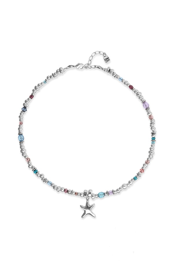 ウノデ 50 レディース アクセサリー ネックレス・チョーカー レース UNODE50 Multicolor Faceted Bead Necklace with Star Charm Silver シルバー｜ReVida 店