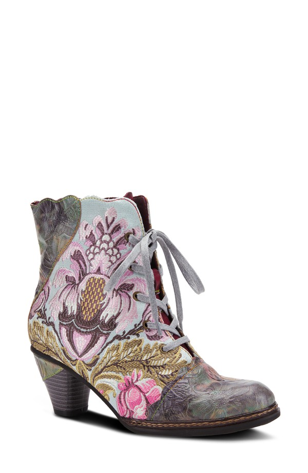 スプリングステップ レディース シューズ ブーツ・レインブーツ L'Artiste by Spring Step L'Artiste Siren Bootie Mint Green Multi グリーン|ReVida 店