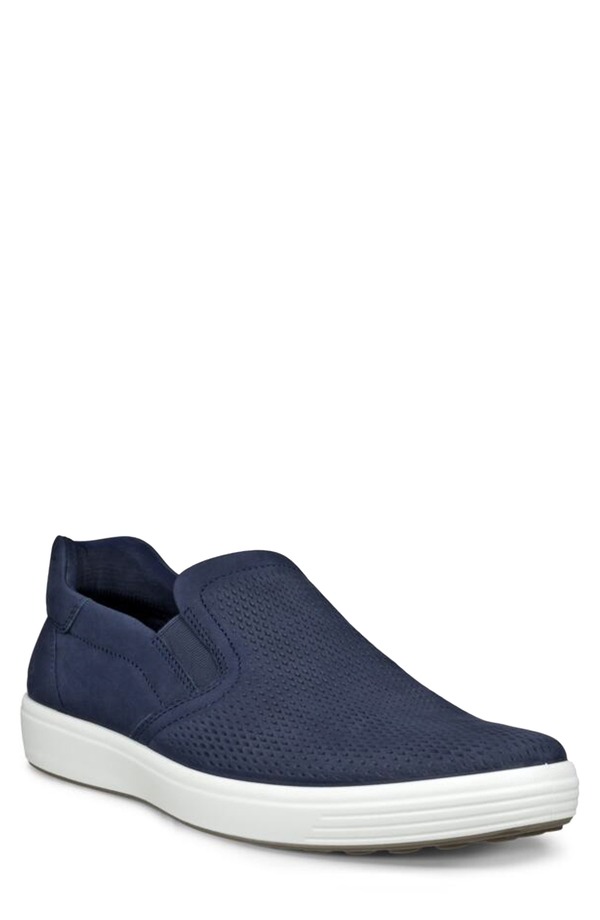エコー メンズ シューズ スニーカー ECCO Soft 7 Slip-On Sneaker Marine/ Marine