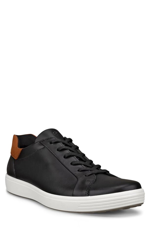 エコー メンズ シューズ スニーカー ECCO Soft 7 Sneaker Black/ Cognac ブラック