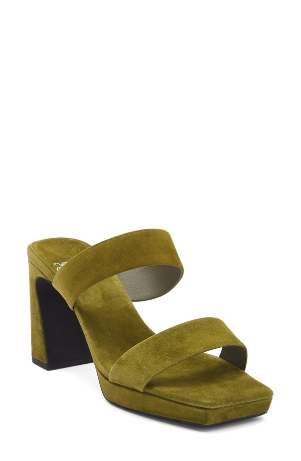 ジェフリー キャンベル レディース シューズ 踵 プラットホーム サンダル Jeffrey Campbell Danity Platform Slide Sandal Olive Suede オリーブ