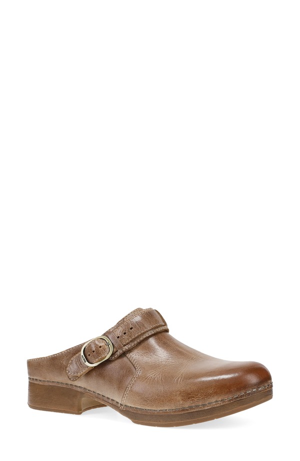 ダンスコ レディース シューズ パンプス Dansko Millie Mule Tan Waxy Brush Off タン