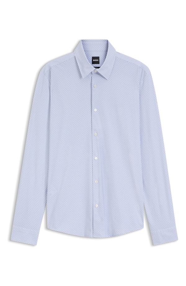 ボス メンズ トップス シャツ BOSS P-Roan-Kent Button-Up Shirt Light Pastel/ Purple パープル|ReVida 店