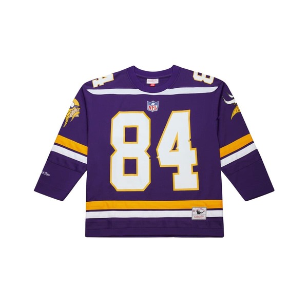 ミッチェル&ネス メンズ トップス Tシャツ ジャージー Men's Mitchell & Ness Randy Moss Purple Minnesota Vikings Maxxed Out Fashion Hockey Jersey Purple パープル