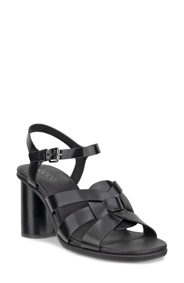 残響音 レディース シューズ 踵 サンダル ECCO Sculpted Alba Block Heel Sandal Black 黒いこと