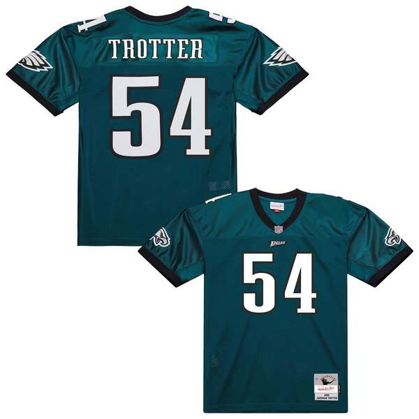ミッチェル&ネス メンズ トップス シャツ ジャージー Men's Mitchell & Ness Jeremiah Trotter Green Philadelphia Eagles 2000 Legacy Throwback Replica Jersey Green グリーン|ReVida 店