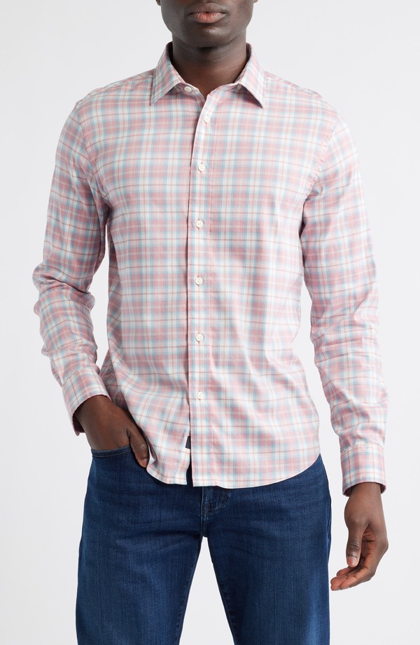 ファレティ メンズ トップス シャツ Faherty The Movement Button-Up Shirt Rose Valley Plaid チェック 30,420円
