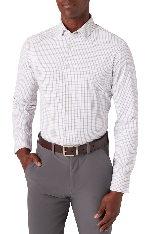 ミズンメイン メンズ トップス シャツ Mizzen+Main Men Leeward Trim Fitattersall Button-Up Shirt White ホワイト