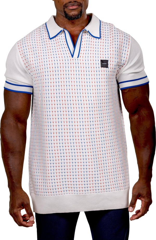 マセオ メンズ トップス ポロシャツ Maceoo Ascension 0087 Polo White ホワイト