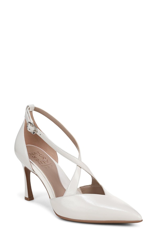 ナチュライザー レディース シューズ ヒール アンクル Naturalizer Angelinankle Strapointed Toe Pump Warm White ホワイト