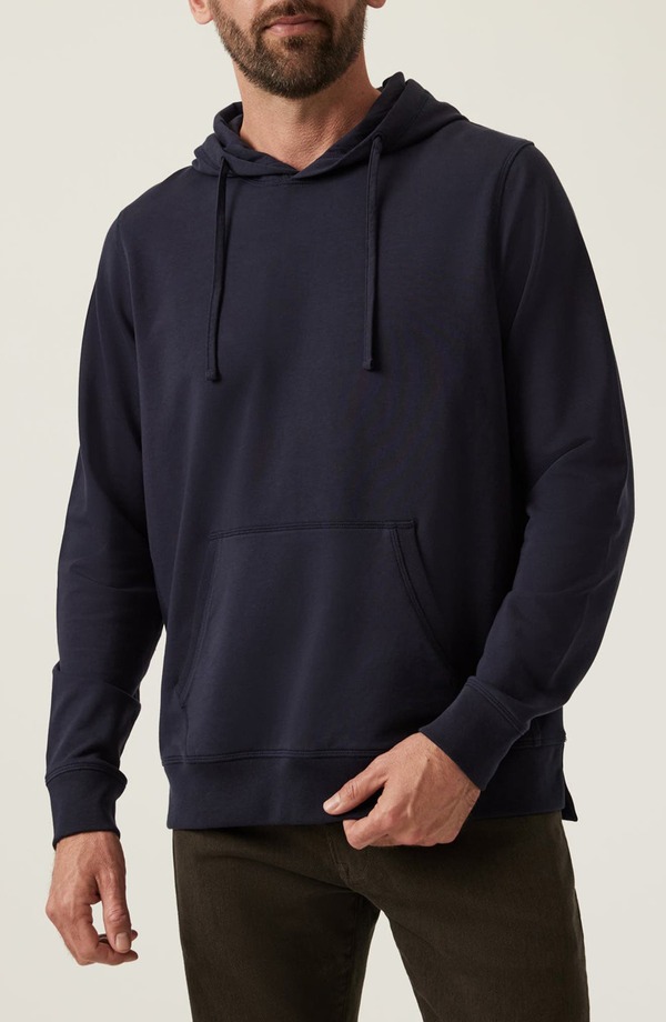 ３４ヘリテージ メンズ アウター パーカー・スウェット パイル 34 Heritage Stretch French Terry Hoodie Navy 米国海軍