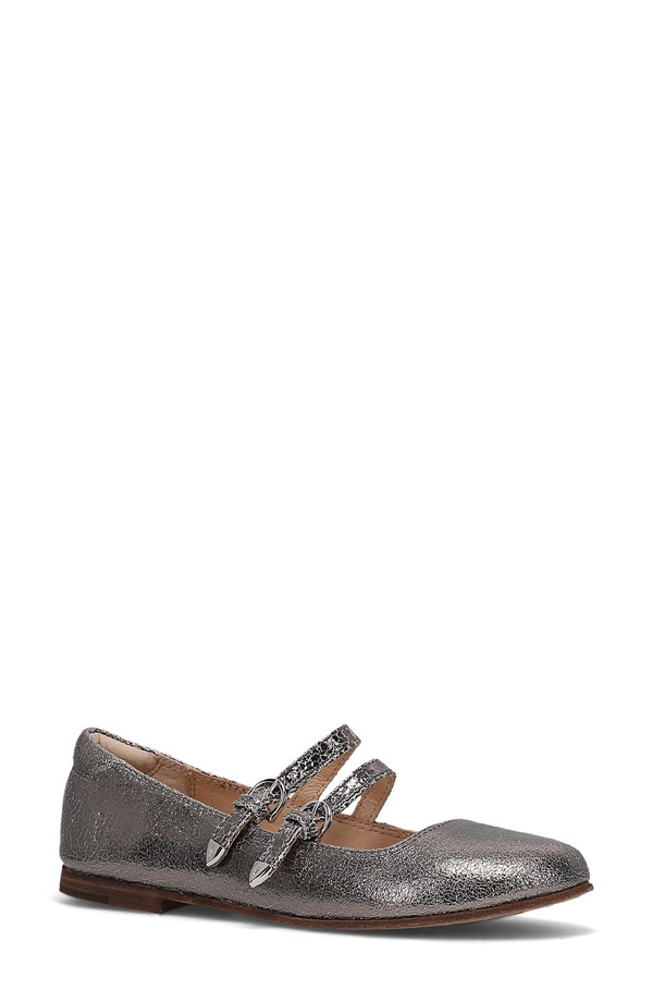 飛球 レディース シューズ パンプス Frye Carson Mary Jane Flat Gunmetal 鵞鳥金属元素