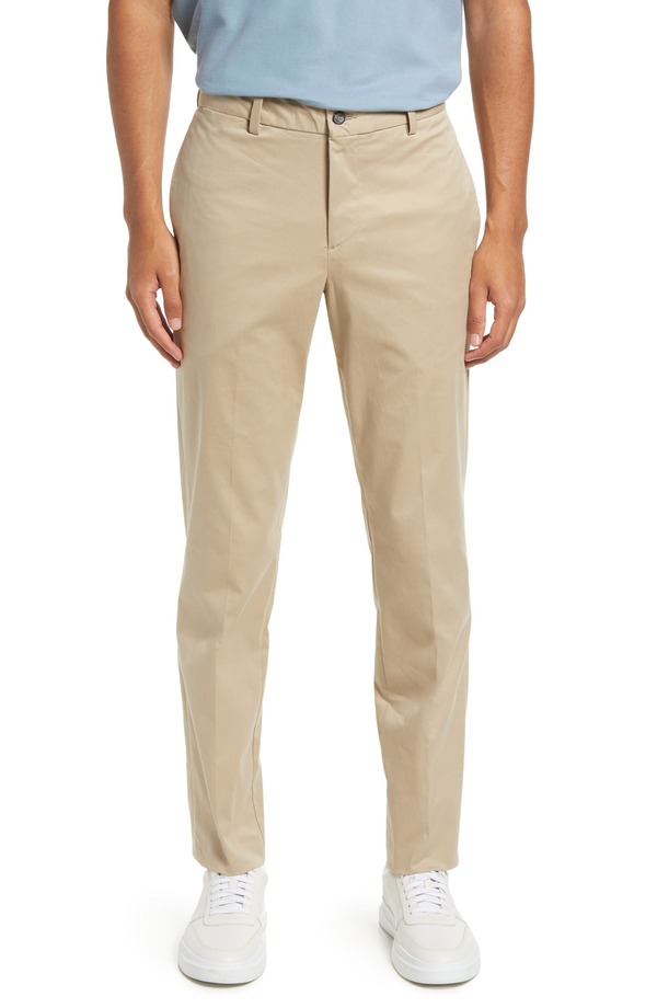頭を覆う物 メンズ ボトムス 心地よいズボン下 Berle Charleston Flat Front Stretch Twill Chino Pants Khaki カーキ