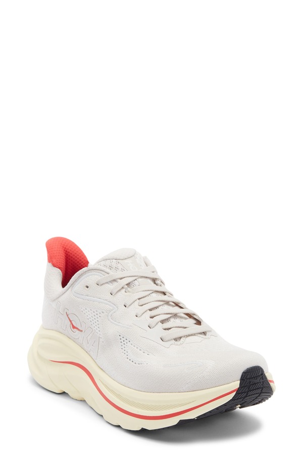 ホカオネオネ レディース シューズ スニーカー HOKA Clifton 10 Running Shoe Stucco / Cerise|ReVida 店