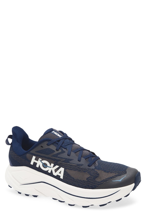 ホカオネオネ メンズ シューズ スニーカー HOKA Challenger 8 Trail Running Shoe Midnight Blue / Grout ブルー