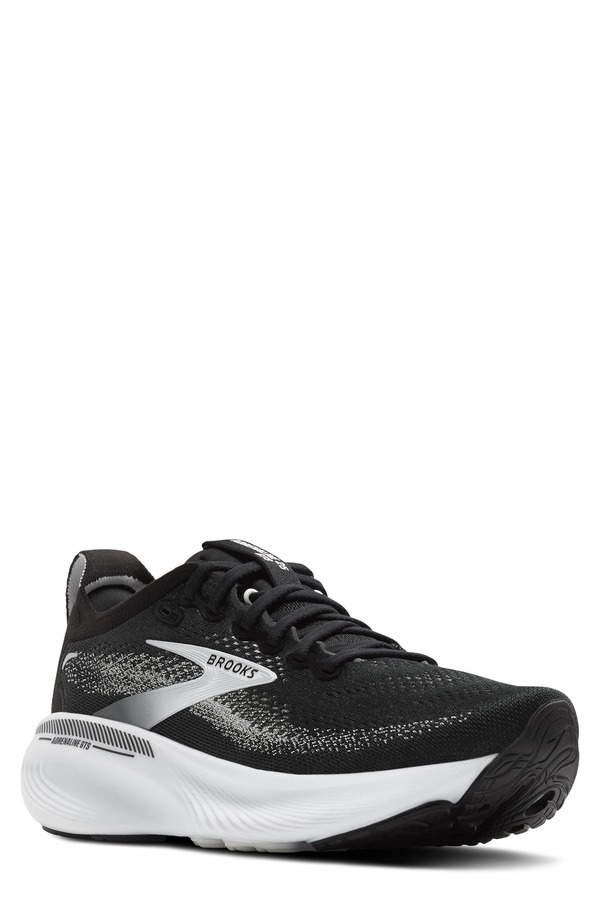 ブルックス メンズ シューズ スニーカー Brooks Adrenaline GTS 25 Running Shoe Black/ Grey/ White ホワイト