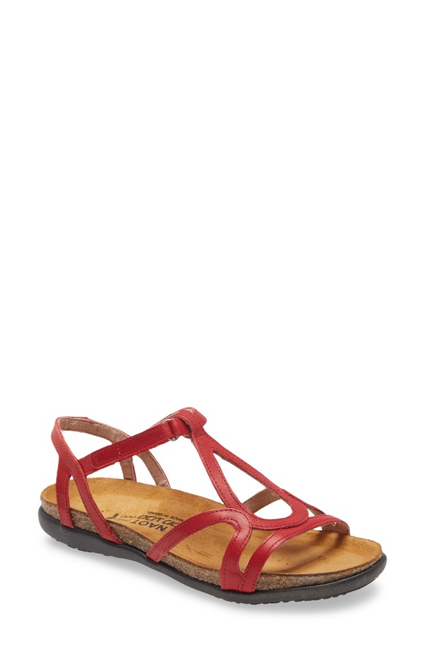 ナオト レディース シューズ サンダル Naot Dorith Sandal Kiss Red Leather レッド｜ReVida 店