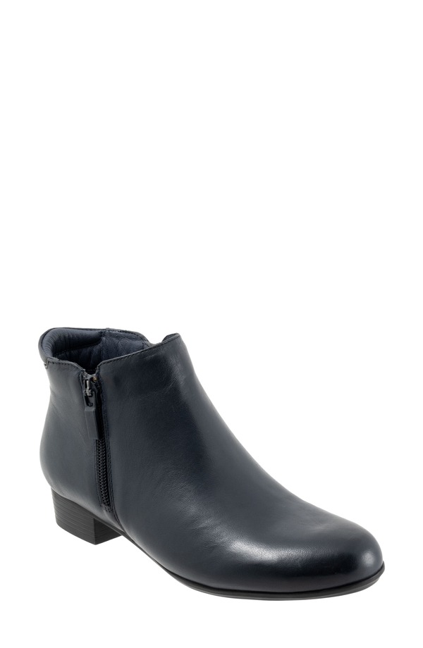 トロッターズ レディース シューズ ブーツ・レインブーツ Trotters Major Bootie Navy ネイビー|ReVida 店