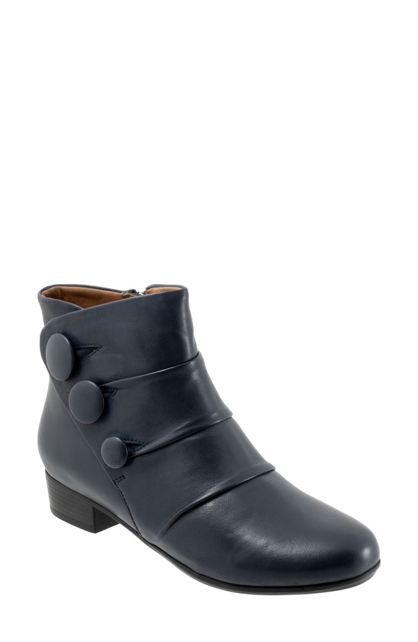トロッターズ レディース シューズ ブーツ・レインブーツ Trotters Mila Bootie Navy ネイビー|ReVida 店