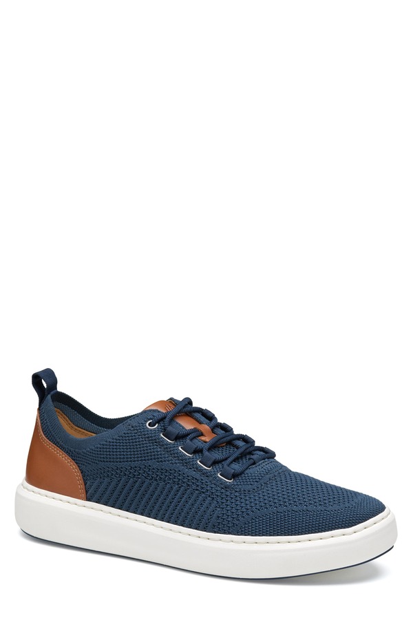 ジョンストンアンドマーフィー メンズ シューズ スニーカー ニット Johnston & Murphy Anders Knit Sneaker Navy Knit ネイビー