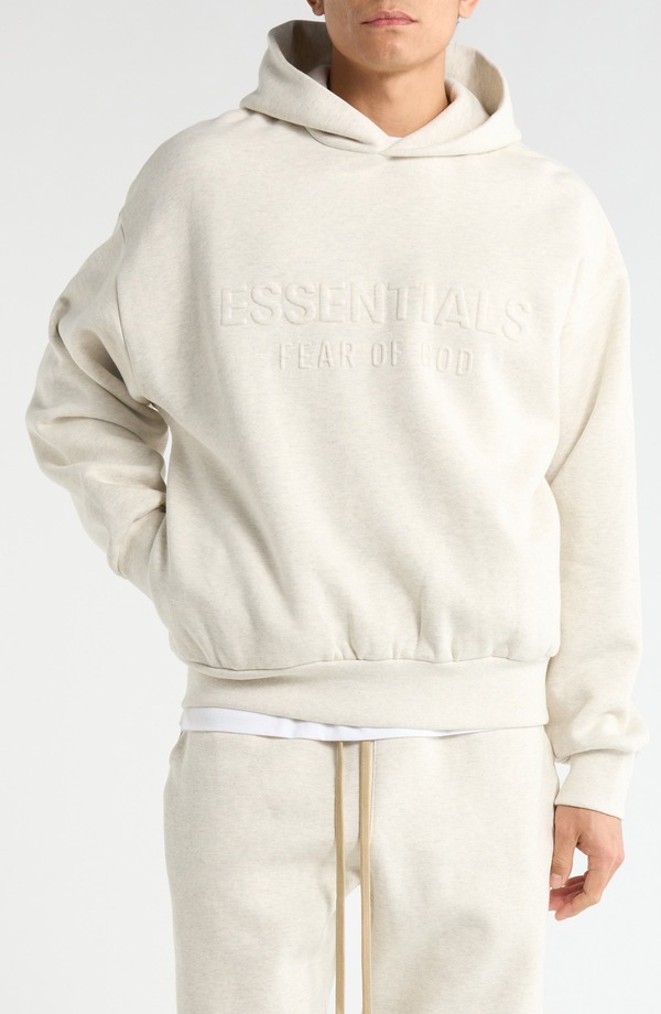 フィアオブゴッド メンズ アウター パーカー・スウェット コットン Fear of God Essentials Classicotton Blend Hoodie Oatmeal Heather ヘザー
