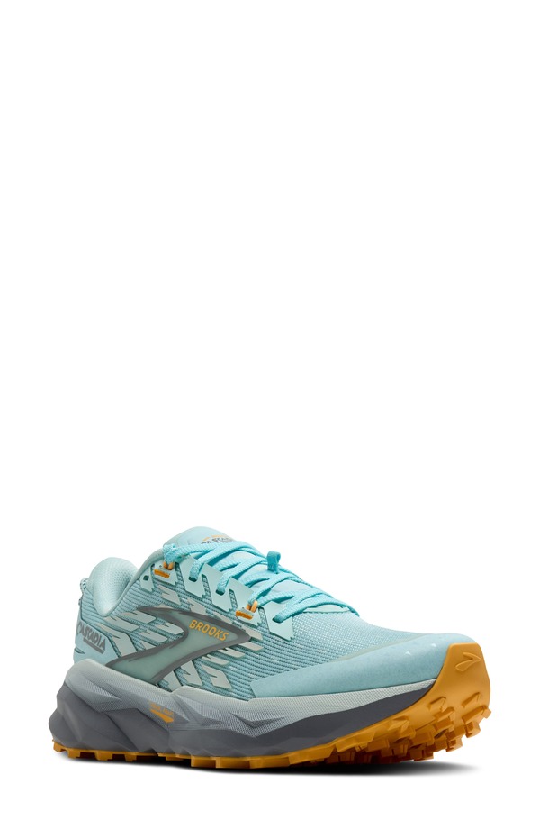ブルックス レディース シューズ スニーカー Brooks Cascadia 19 Trail Running Shoe Clearwater/Primer Grey/Apricot グレー
