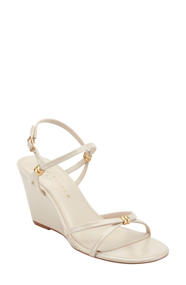 目じるし・フィッシャー レディース シューズ 踵 サンダル Marc Fisher LTD Faithy Slingback Wedge Sandalight Natural