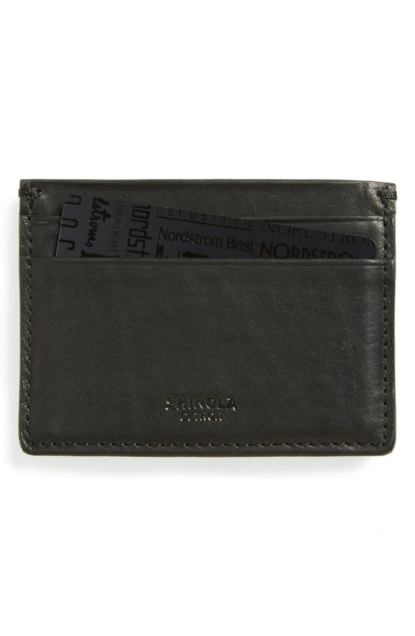 シャイノーラ メンズ アクセサリー 財布 レザー Shinola Leather Card Case Black ブラック｜ReVida 店